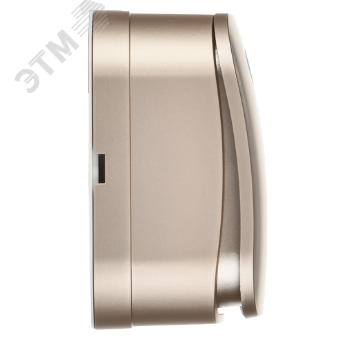 GLORY Выключатель 1-клавишный для открытой установки самовозвратный 10А ВСс20-1-0-ХШм шампань матовый IEK - фото 2