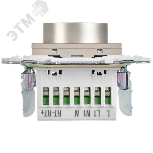 SKANDY Термостат электронный с индикацией SK-T01Sh шампань IEK - фото 3