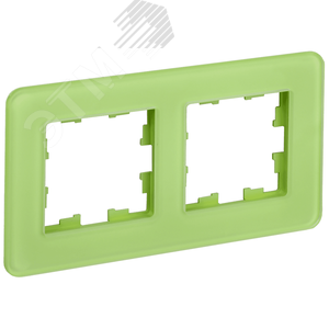 Изображение товара BRITE Рамка 2 поста РУ-2-2-Бр стекло эко грин RE IEK (шт)