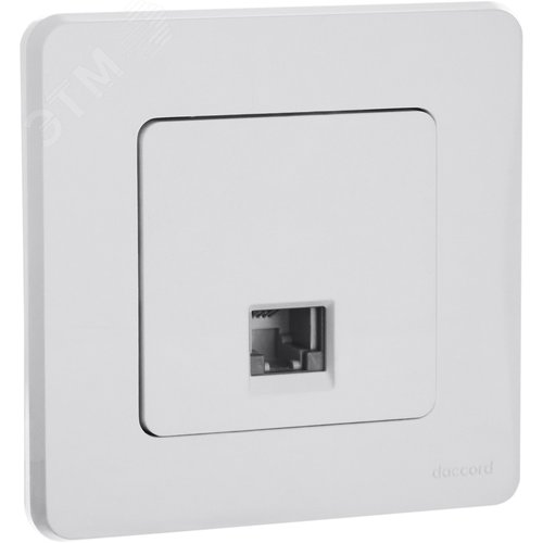 Розетка телефонная RJ11 белый INSPIRIA - фото 3