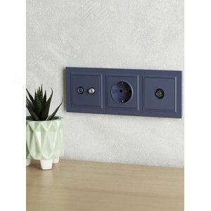 BRITE Рамка 3 поста РУ-3-БрМ маренго - фото 6