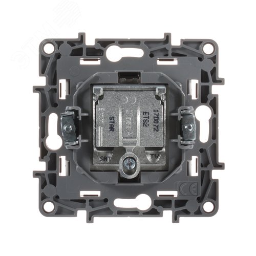 Розетка двойная TV+SAT тип звезда белый ETIKA - фото 2