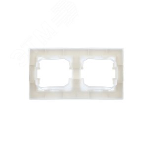 BRITE Рамка 2 поста IP44 РУ-2-БрБ-44 белый - фото 4