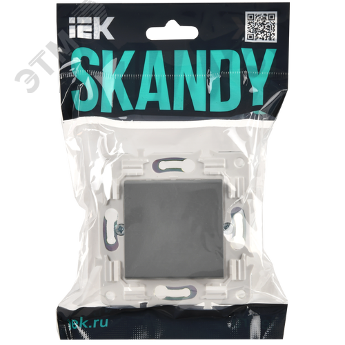 SKANDY Выключатель 1-клавишный проходной 10А SK-V02Gr серый IEK - фото 6