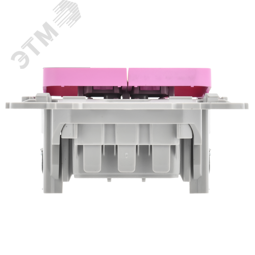 FLITE Выключатель 2-клавишный 10А ВС12-1-0-ФлПр пурпурный IEK - фото 4