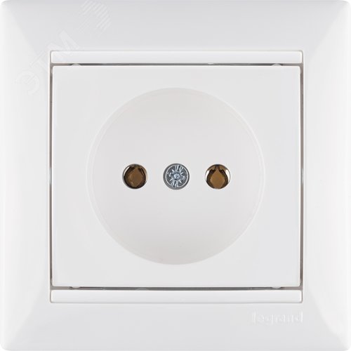 Розетка 1-местная без заземления без защитных шторок 16А белый VALENA - фото 3