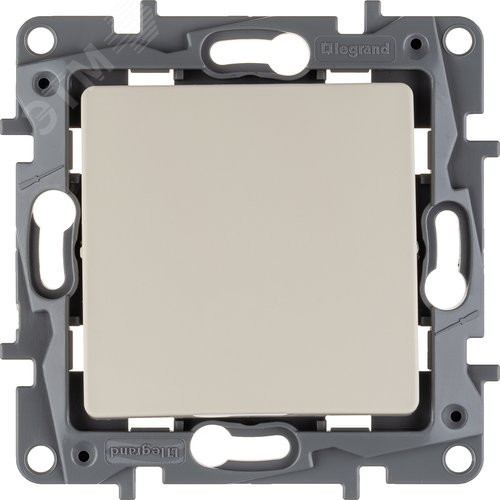 Выключатель 1-клавишный проходной 10А безвинтовое крепление слоновая кость ETIKA - фото 3