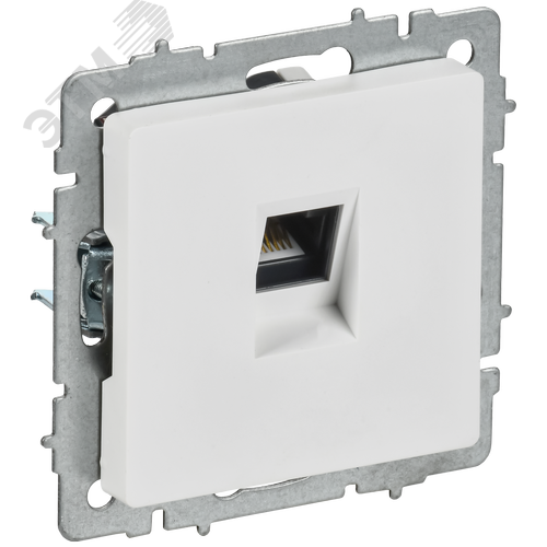 Изображение товара BRITE Розетка компьютерная RJ45 кат.5E РК10-БрАБ арктический белый IEK (шт)