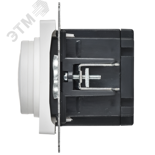 BRITE Светорегулятор поворотно-нажимной 600Вт СС10-1-0-БрАБ арктический белый IEK - фото 3