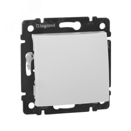 Изображение товара Выключатель 1-клавишный 10А безвинтовое крепление белый VALENA (шт)