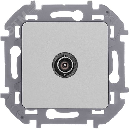 Розетка TV проходная алюминий INSPIRIA - фото 4