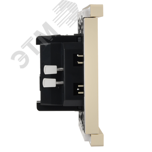 FORTE&PIANO Выключатель 1-клавишный самовозвратный 10А FP410 ваниль IEK - фото 5