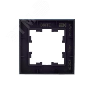 BRITE Рамка 1 пост РУ-1-2-БрТБ стекло бронза - фото 4