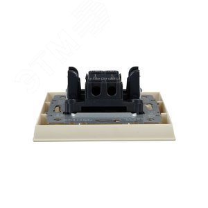 BRITE Выключатель одноклавишный 10А в сборе ВСР10-1-0-БрКр бежевый IEK - фото 4