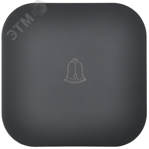 GLORY Выключатель 1-клавишный для открытой установки самовозвратный 10А ВСс20-1-0-ХЧм черный матовый IEK - фото 4