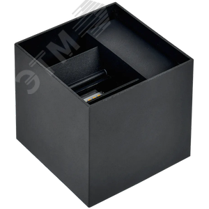 Изображение товара Светильник уличный декоративный для наружного освещения светодиодный квадрат вверх/вниз 5111 настенный 6Вт 4000К IP65 черный I (шт)