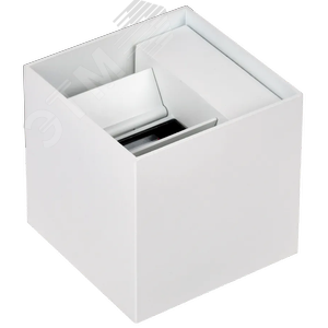 Изображение товара Светильник уличный декоративный для наружного освещения светодиодный квадрат вверх/вниз 5111 настенный 6Вт 4000К IP65 белый (шт)