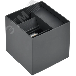 Изображение товара Светильник уличный декоративный для наружного освещения светодиодный квадрат вверх/вниз 5111 настенный 6Вт 4000К IP65 серый (шт)