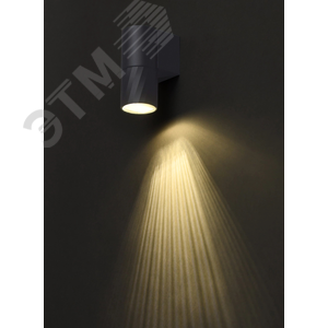 Светильник уличный декоративный для наружного освещения 5220 настенный GU10 IP65 серый - фото 2