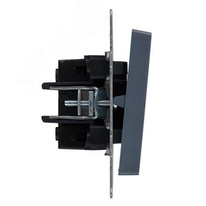 BRITE Выключатель одноклавишный 10А ВС10-1-0-БрМ маренго - фото 3