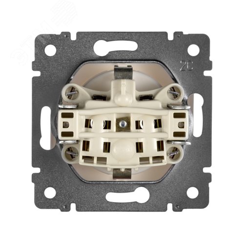 Розетка 1-местная с заземлением без защитных шторок 16А белый VALENA - фото 4