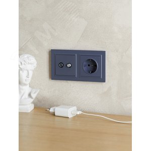 BRITE Рамка 2 поста РУ-2-БрМ маренго - фото 6