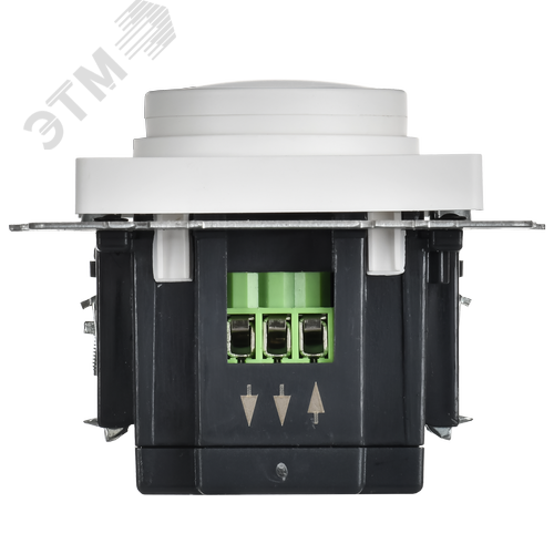 BRITE Светорегулятор поворотно-нажимной 600Вт СС10-1-0-БрАБ арктический белый IEK - фото 4