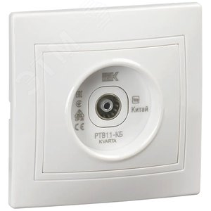 Изображение товара KVARTA Розетка TV проходная РТВ11-КБ белый GENERICA (шт)