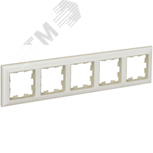 BRITE Рамка 5 постов РУ-5-Бр бежевый/жемчуг IEK - фото 1