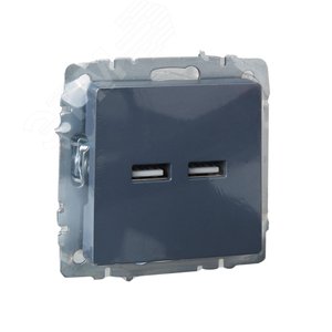 BRITE Розетка USB A+A 3.1А РЮ10-1-БрМ маренго - фото 6