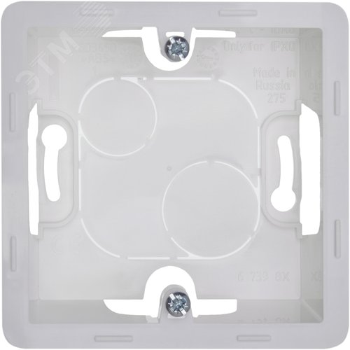 Коробка для накладного монтажа 1-местная белый INSPIRIA - фото 4