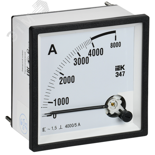 Изображение товара Амперметр Э47 4000/5А класс точности 1,5 96х96 мм (шт)