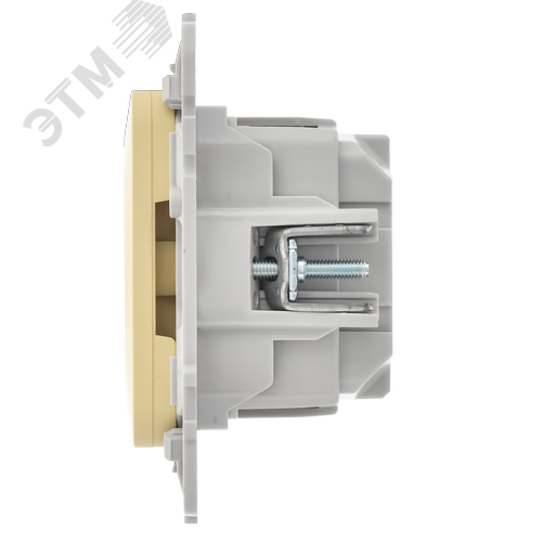 FLITE Розетка с заземлением без защитных шторок безвинтовое крепление 16А РС11-1-ФлН навахо IEK - фото 4