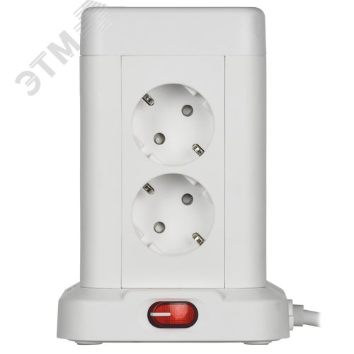 DOMINIC Удлинитель У08K 8 мест 2P+PE 1,5м 3х1,0мм2 16А/250В USB A+C 20Вт белый IEK - фото 5