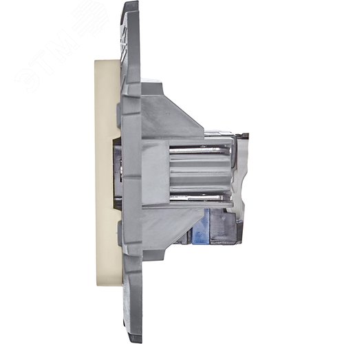 Розетка компьютерная RJ45 категория 6 UTP слоновая кость INSPIRIA - фото 3