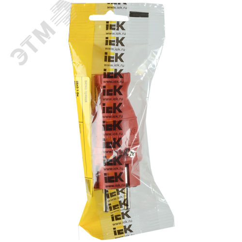 Вилка прямая ОМЕГА IP44 красная ВБп3-1-0м - фото 2