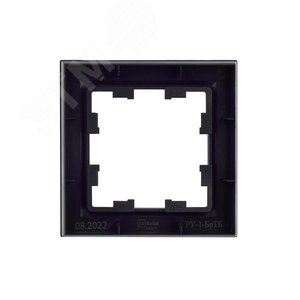 BRITE Рамка 1 пост РУ-1-БрТБ темная бронза - фото 4