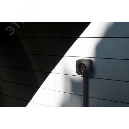 Розетка 1-местная для открытой установки с заземлением без защитных шторок 16А черный матовый QUTEO - фото 5