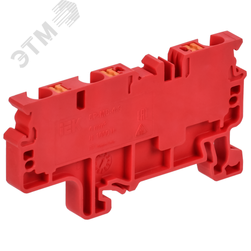 ARMAFIX Клемма пружинная Push In CP-MC 3 вывода 4мм2 красная IEK - фото 3