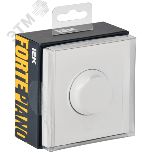 FORTE&PIANO Светорегулятор поворотно-нажимной 600Вт FP254 белый IEK - фото 2