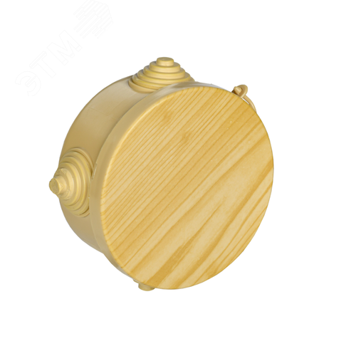 Коробка распределительная КМ 85х40мм для наружного монтажа IP54 4 вв. сосна - фото 1