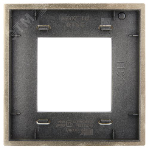 SKANDY Рамка 1-местная SK-F31Sh металл шампань IEK - фото 2