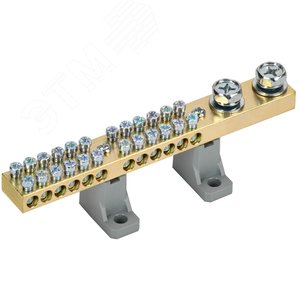 Изображение товара Шина N ноль'' на двух угловых изоляторах 200А Ш НИ-10х18-24-L2-С '' (шт)