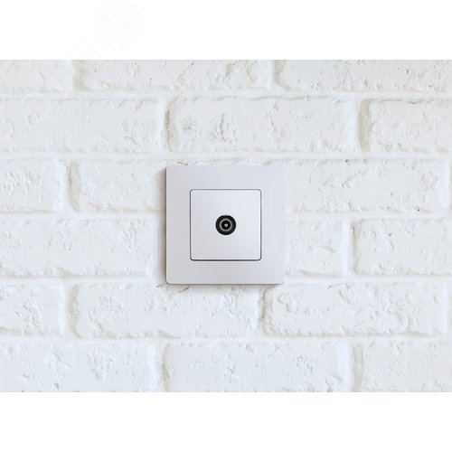 Розетка TV проходная белый ETIKA - фото 4