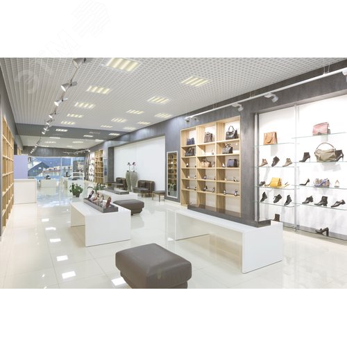 Панель светодиодная PRO светильник 2001 30Вт 3000К IP40 588х588мм Грильято призма - фото 5