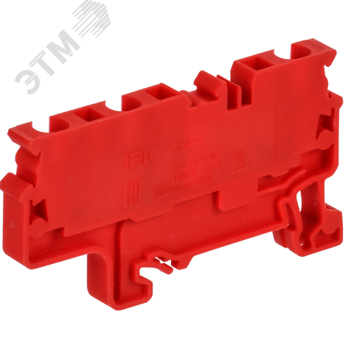ARMAFIX Клемма пружинная CX4-3 трехконтактная красная IEK - фото 3