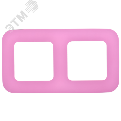 FLITE ARTISTIC Рамка 2-местная РУ-2-А-ФлПр пурпурный IEK - фото 3