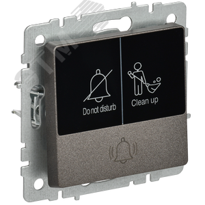 Изображение товара BRITE Кнопка звонка с индикацией для отелей 10А ВС10-1-9-БрТБ темная бронза IEK (шт)