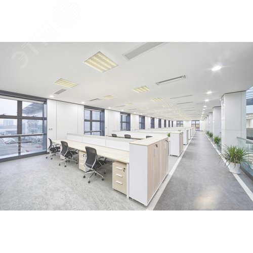 Панель светодиодная PRO светильник 1001 40Вт 3000К IP40 595х595мм микропризма - фото 5