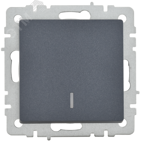 BRITE Выключатель одноклавишный с индикацией 10А ВС10-1-1-БрМ маренго - фото 5